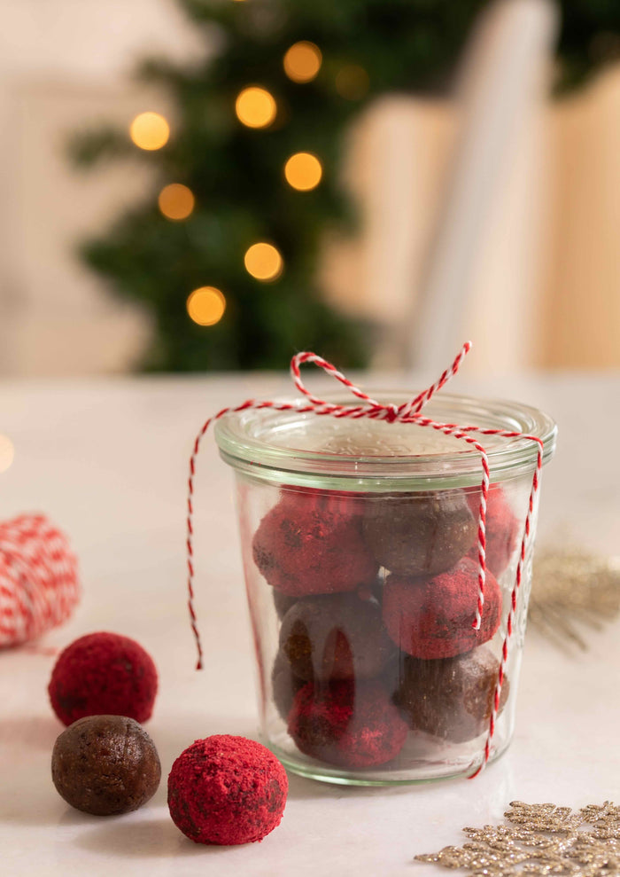 Chocolate Pecan & Cranberry Balls